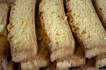 This is a closeup photograph of Rusk background