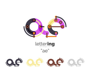 Obraz premium Letters logo icon