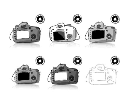 Camera set, sketch for your design