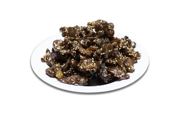 dry fried pork