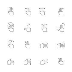 touch two line black