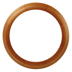 Round wooden frame