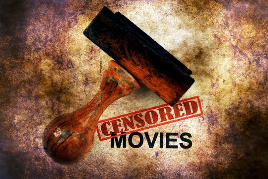 Censored movies grunge concept