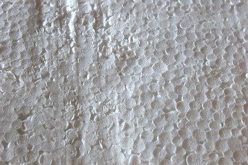 This is a closeup photograph of Styrofoam