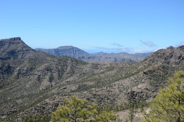 Fototapeta na wymiar Mountain panorama Gran Canaria