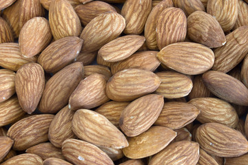This is a photograph of a pile of Almonds