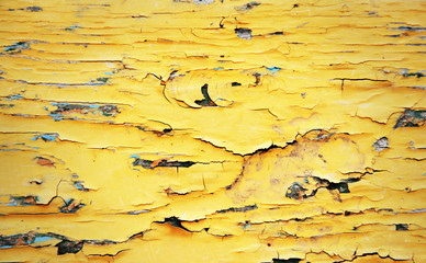 Crack painted wooden background