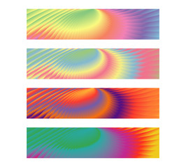 Abstract vector backgrounds. Set of banners for modern design.