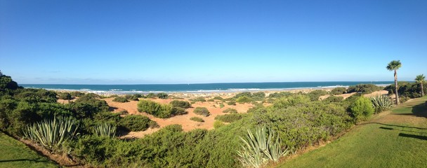 Obraz premium Playa de la Barrosa en Cadiz, España.