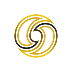 Circle logo icon vector