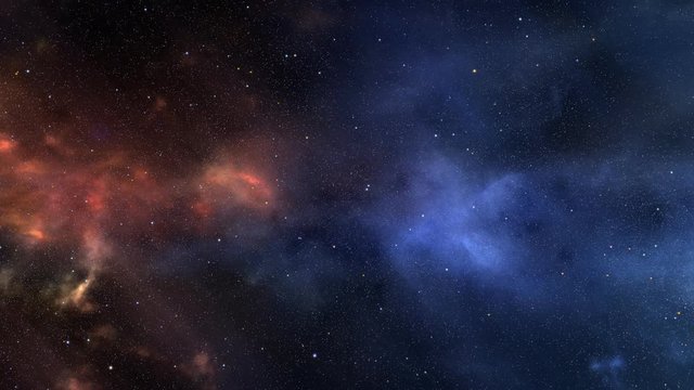 Space Background with Glowing Stars