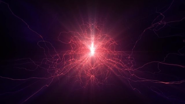 Lightning electrical arcs sci fi power reactor orb future voltage tech glow 4k
