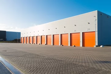 Fotobehang Industrieel gebouw commercial warehouse exterior