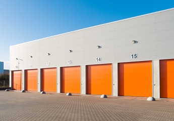 commercial warehouse exterior