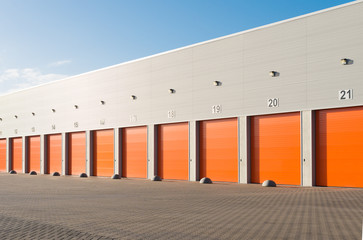 Fototapeta premium commercial warehouse exterior