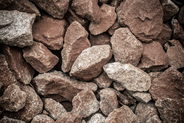 brown stones natural texture background top view
