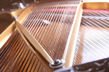 Inside piano