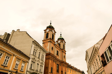 Fototapeta na wymiar Historic architecture in Sopron.