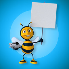 Naklejka premium Fun bee