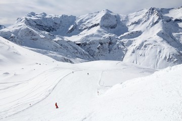 Fototapeta na wymiar Sportgastein ski area in Austria
