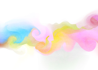 Abstract colorful water color for background. 