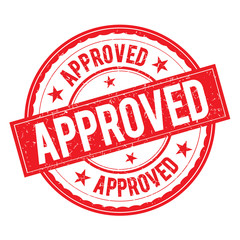 Approved Stamp Icon Sign