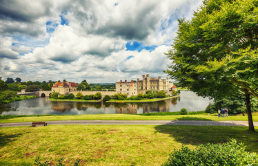 view at Leeds Castle and park