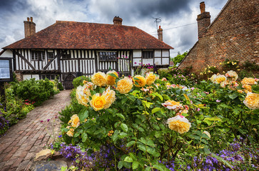 old medieval house  in Battle town , England