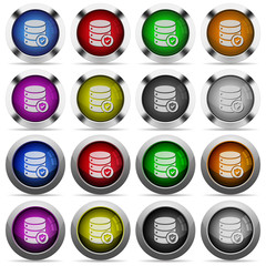 Database protected glossy button set