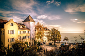 Meersburg am Bodensee im Sommer