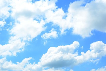 Obraz na płótnie Canvas blue sky with white clound
