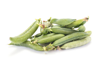 Pods of green peas