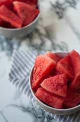 Juicy watermelon in a plate
