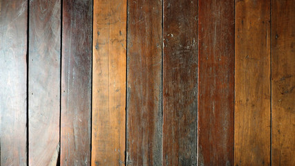 Floor antique Red Balau wood old