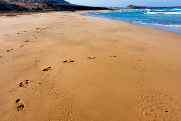 Fototapeta na wymiar Beaches in Cape Verde, Praia Grande