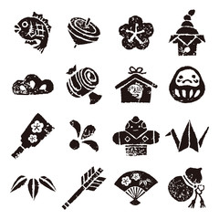 お正月　年賀アイコン