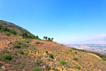 Fototapeta na wymiar mountains in the North of Israel