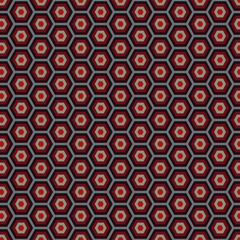 Ethnic boho seamless pattern with hexagons. Print. Repeating background. Cloth design, wallpaper.