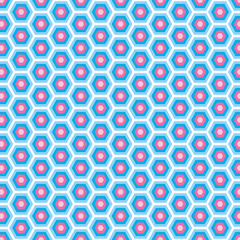 Ethnic boho seamless pattern with hexagons. Print. Repeating background. Cloth design, wallpaper.