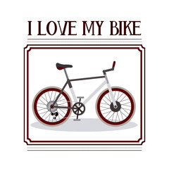 bicycle frame isolated icon design, vector illustration  graphic 