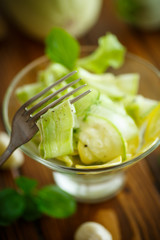 salad of marinated zucchini in spices