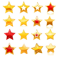 Stars set. Vector