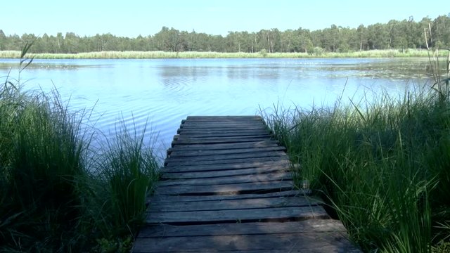 holzsteg am see