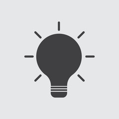 Lightbulb icon, Vector Lightbulb icon eps10.