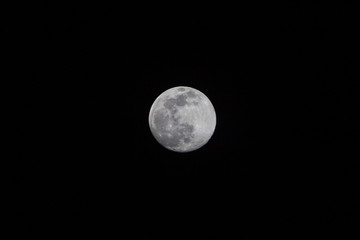 Closeup of full moon, taken on 18 July 2016