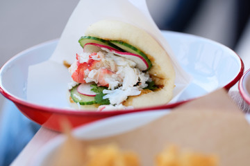 Lobster roll sandwich