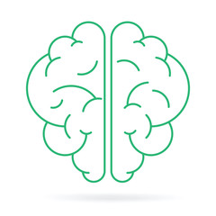 thinking brain idea creative color icon logo symbol branding trademark, teamwork, brainstorm, creativity working, science and health