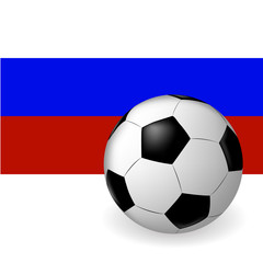 Fototapeta premium ball with flag of Russia