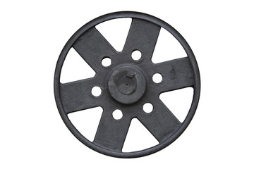 Obraz premium black steel wheel