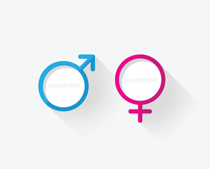 male female gender symbol icon
